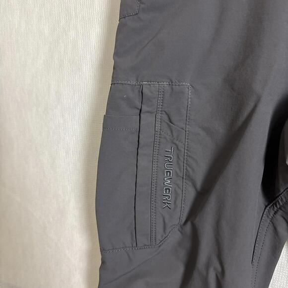 Truewerk Women's Size 0 Gray Nylon Straight Leg T1 Utility Werkpants - Picture 7 of 13